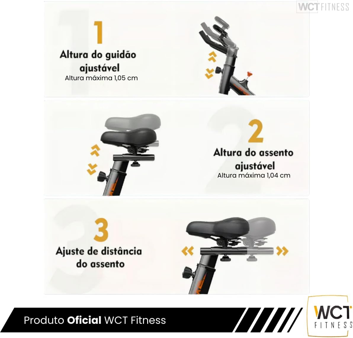 Bicicleta Ergométrica com Assento Ajustável e Monitor de Exercícios