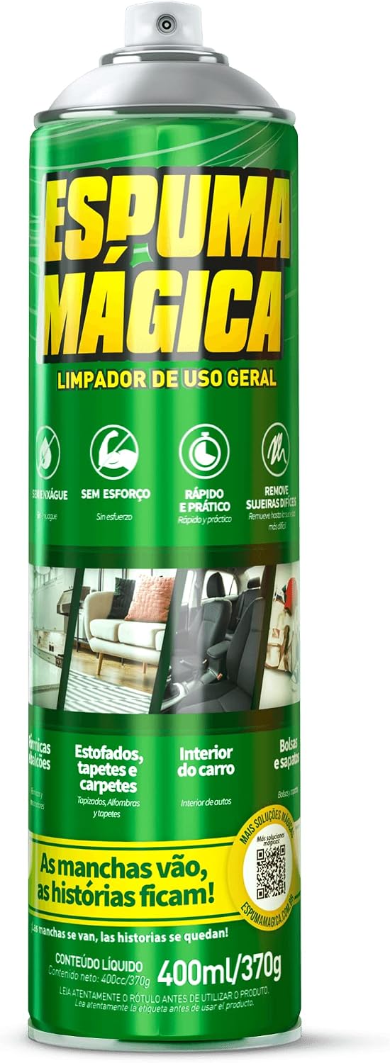 Espuma Mágica Limpador Multiuso a Seco em Aerossol