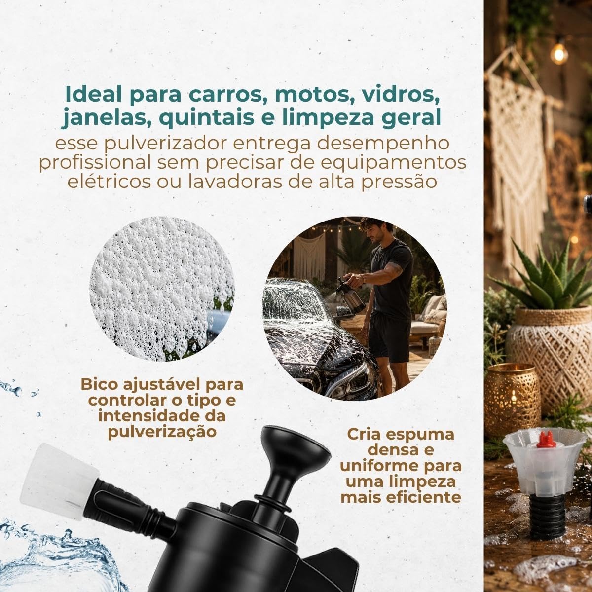Shampoo Snow Foam para Lavagem de Carros e Motos