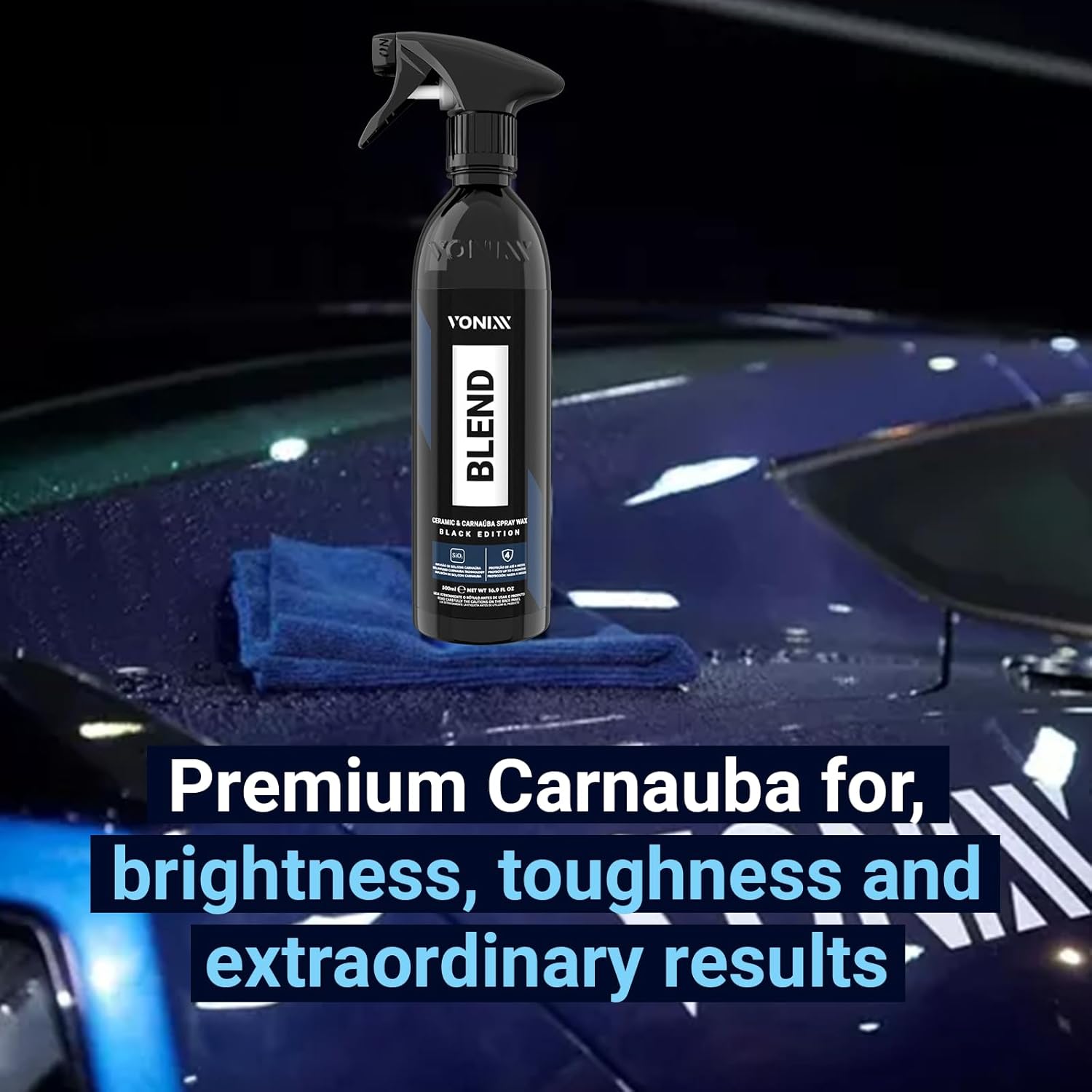 Vonix Blend Ceramic &amp; Carnaúba Spray Wax Black Edition