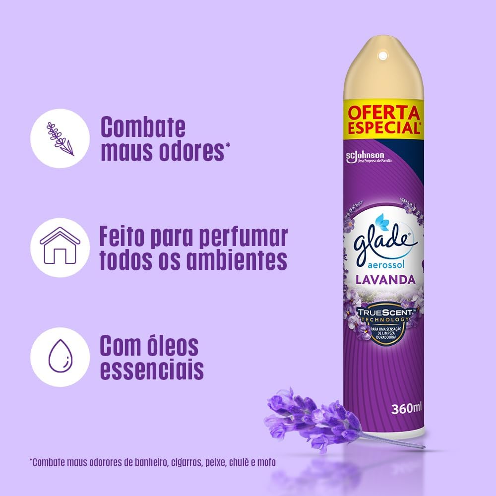 Aromatizador de Ambiente Glade com Óleos Essenciais