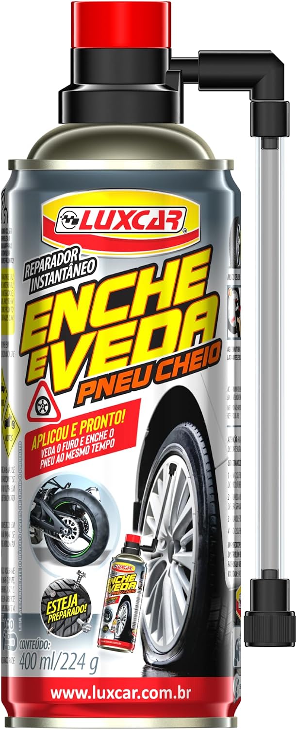 Kit Reparo Rápido de Pneu Rosqueável
