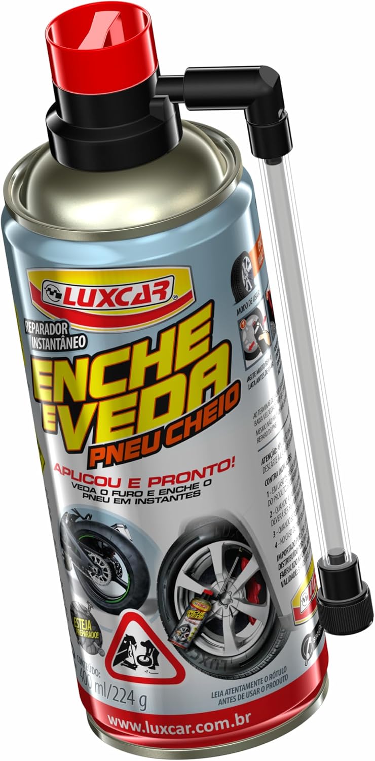 Kit Reparo Rápido de Pneu Rosqueável