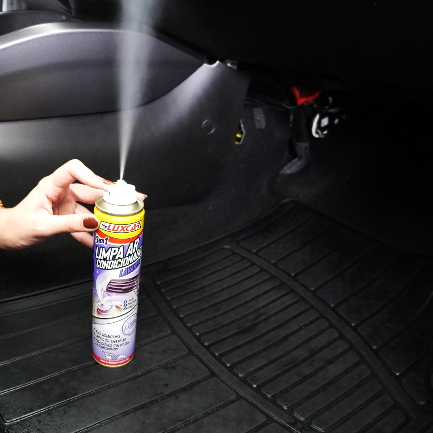 Luxcar Limpa Ar Condicionado 300 ml – Limpa Todo o Sistema com Agradável Fragrância