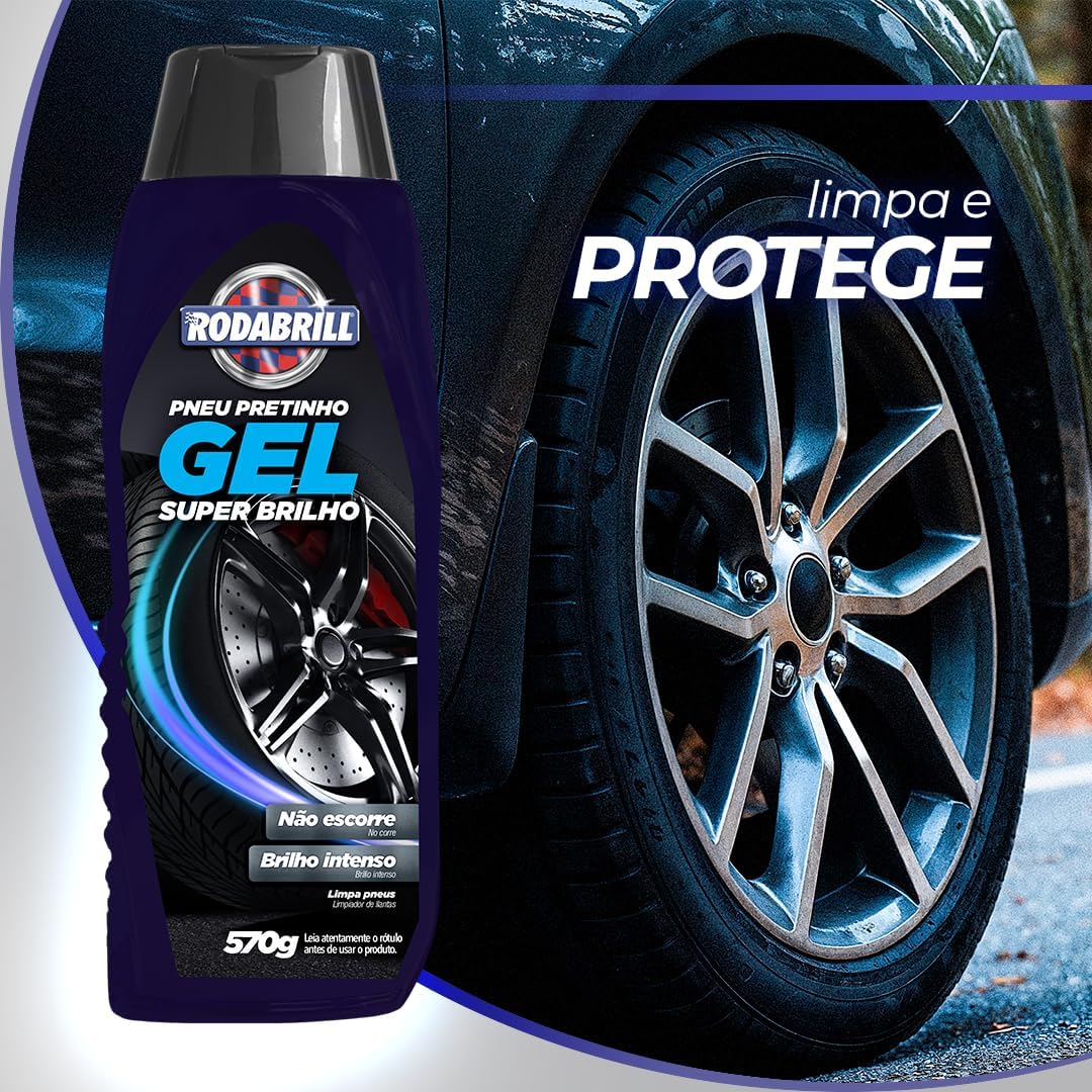 Gel Pretinho para Pneus 570g Super Brilho