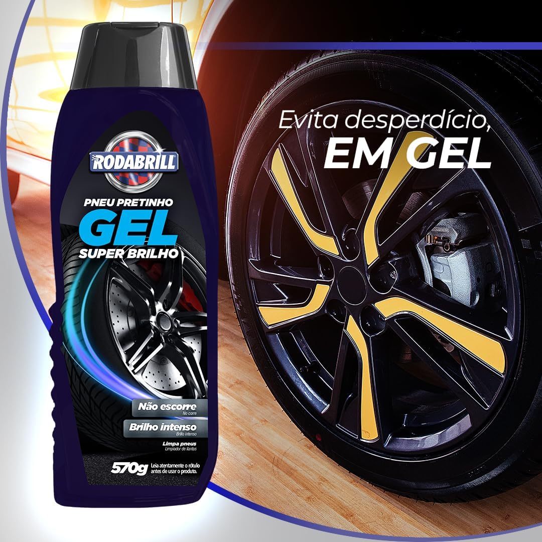 Gel Pretinho para Pneus 570g Super Brilho