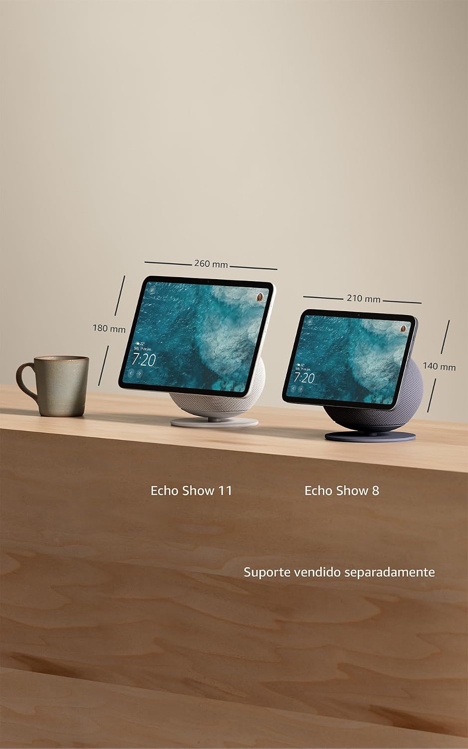 Amazon Echo Show 11 - Smart display Full HD de 11" redesenhado com mais área de visualização, áudio espacial e Alexa, Cor Grafite, com Acesso Antecipado à Alexa+