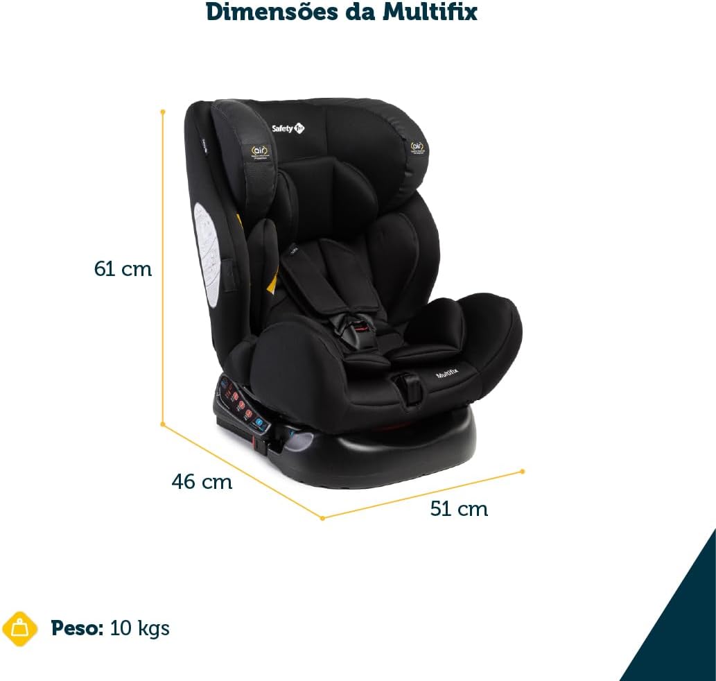 Cadeirinha para Auto Multigrupos 0 a 36kg com Air Protect
