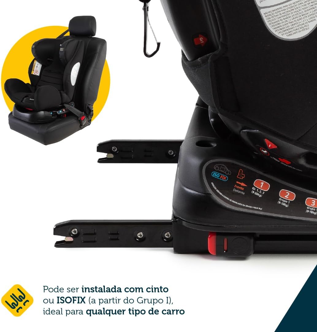 Cadeirinha para Auto Multigrupos 0 a 36kg com Air Protect