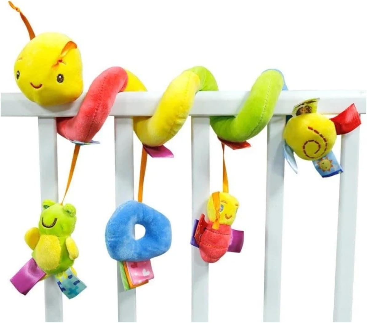 Chocalho Espiral para Carrinho e Berço com Sons Suaves