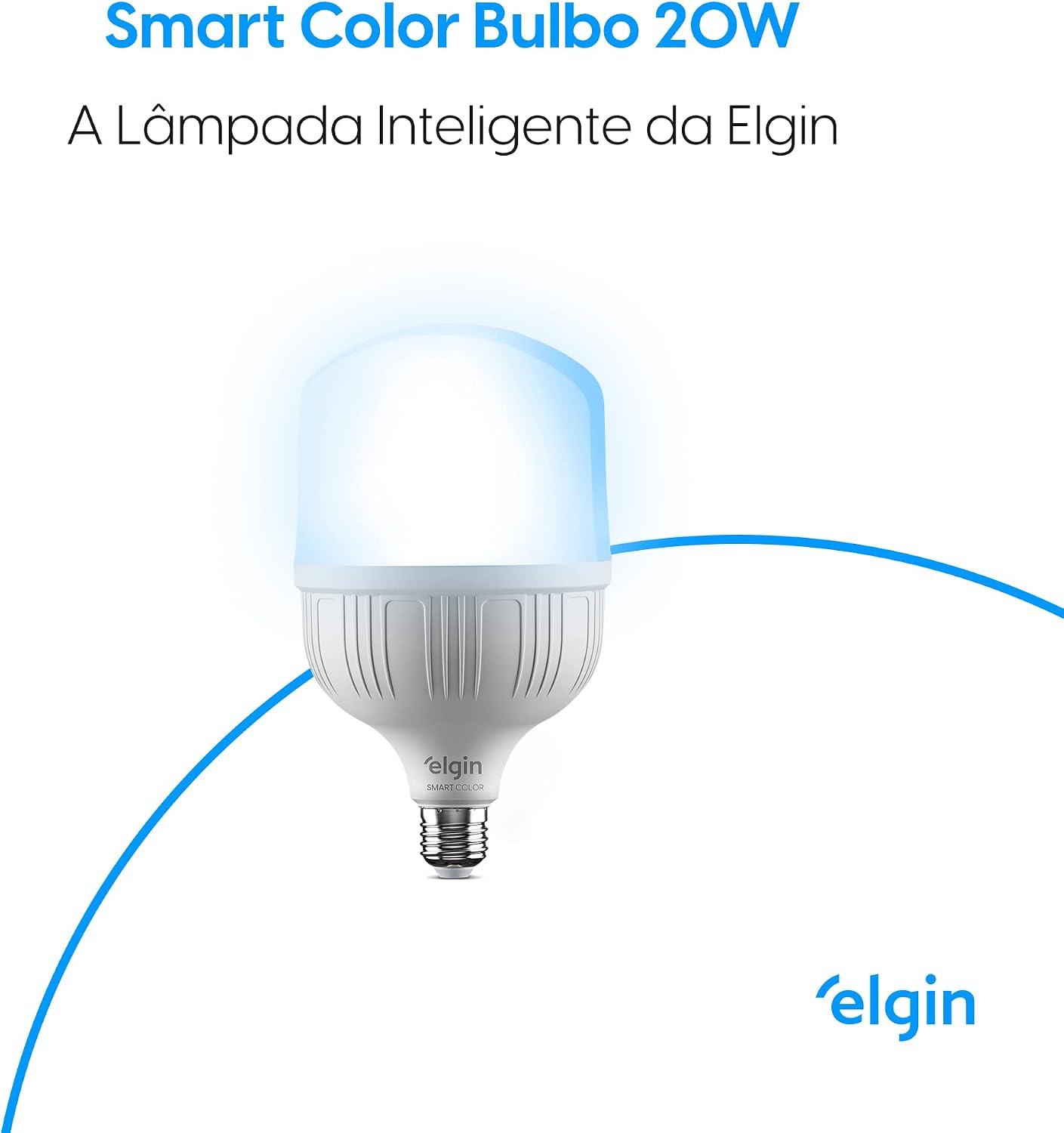 Lâmpada Inteligente Elgin Smart Wi-Fi Casa Inteligente