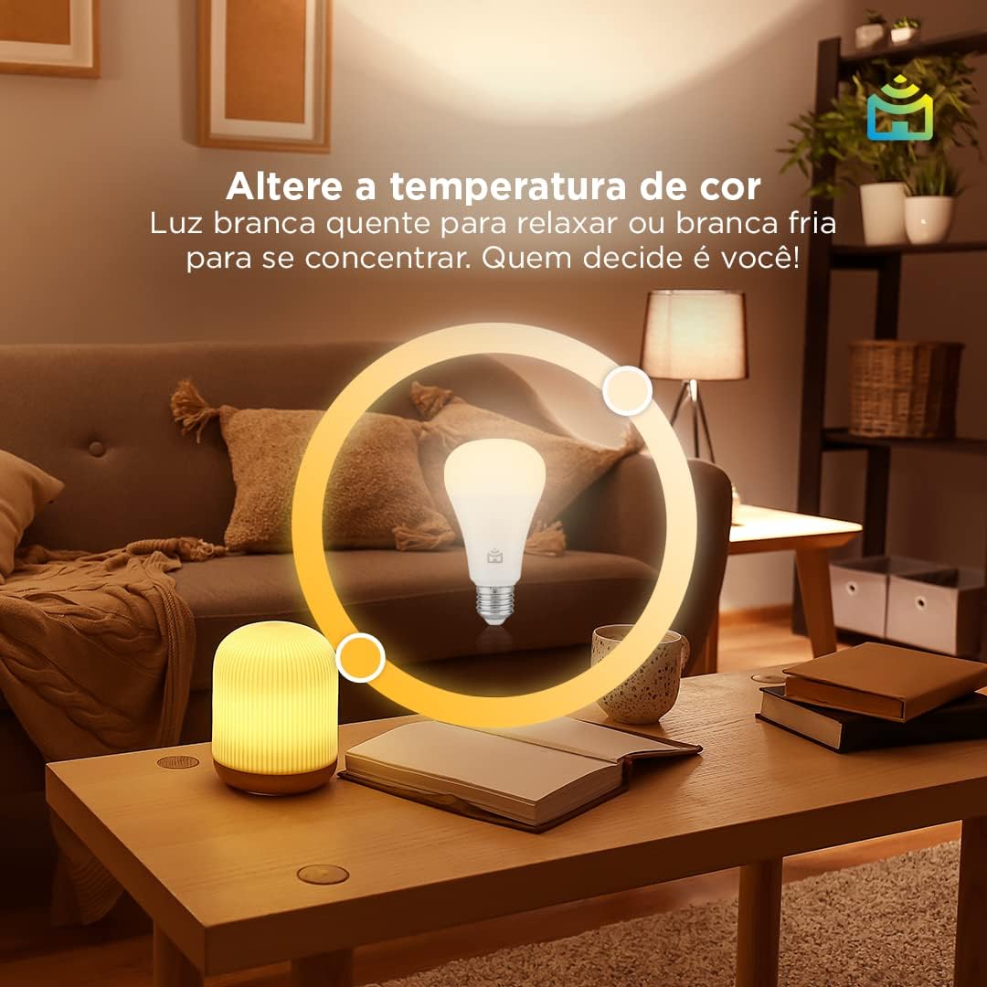 Lâmpada LED Globo Smart Positivo 9W RGB Wi-Fi Compatível com Alexa