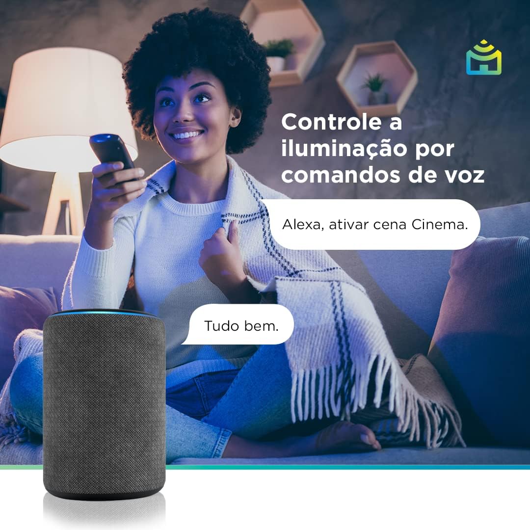 Lâmpada LED Globo Smart Positivo 9W RGB Wi-Fi Compatível com Alexa