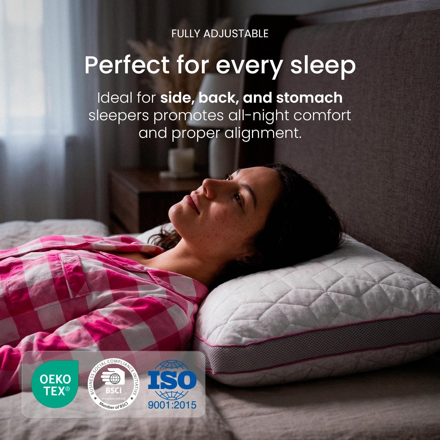 Travesseiro IWS Snow com Altura Ajustável