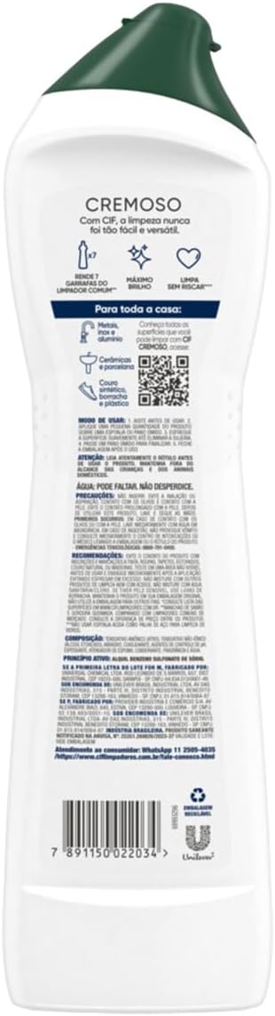 Cif Cremoso Original Saponáceo