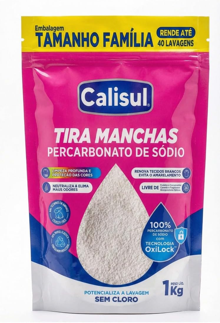 Tira Manchas em Pó 100% Natural sem Cloro