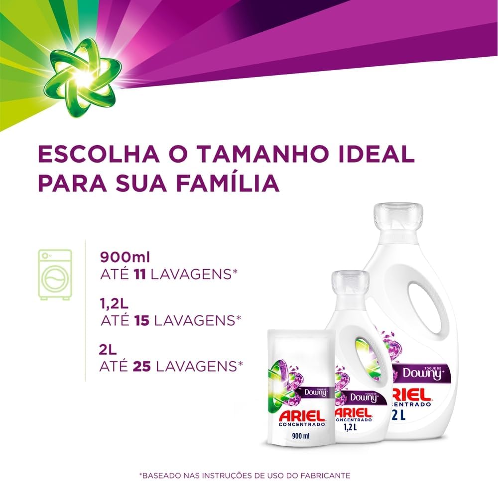 Ariel Sabão Líquido Toque de Downy Concentrado 2L
