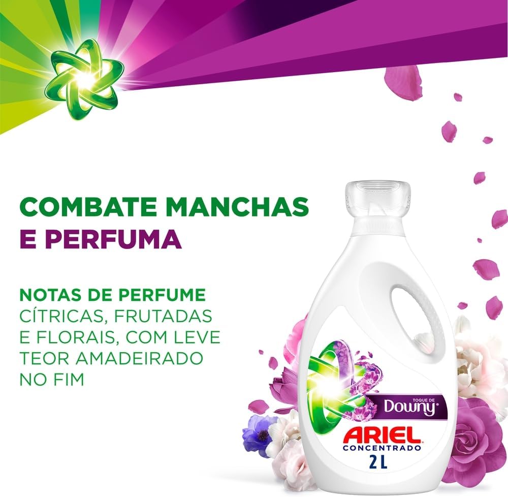 Ariel Sabão Líquido Toque de Downy Concentrado 2L