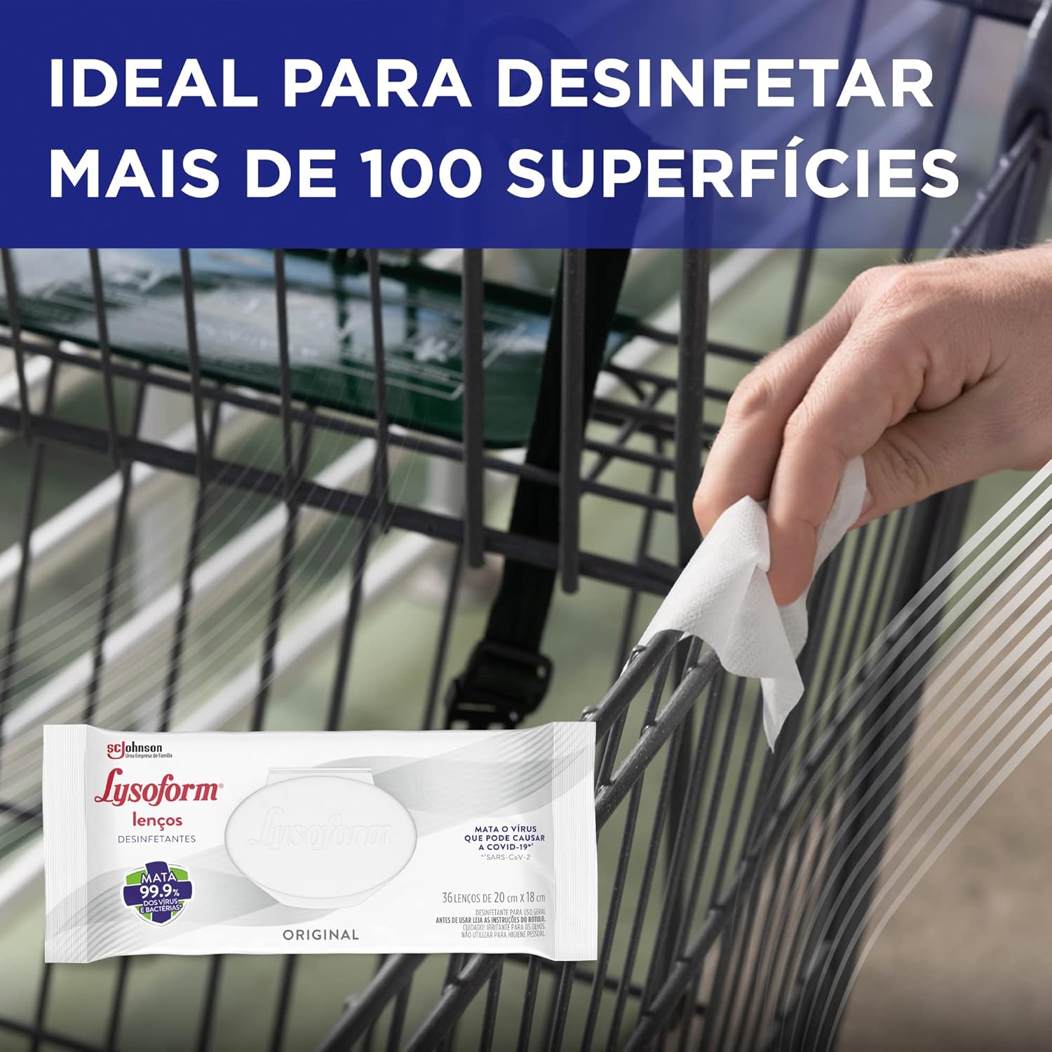 Lenços Desinfetantes Lysoform