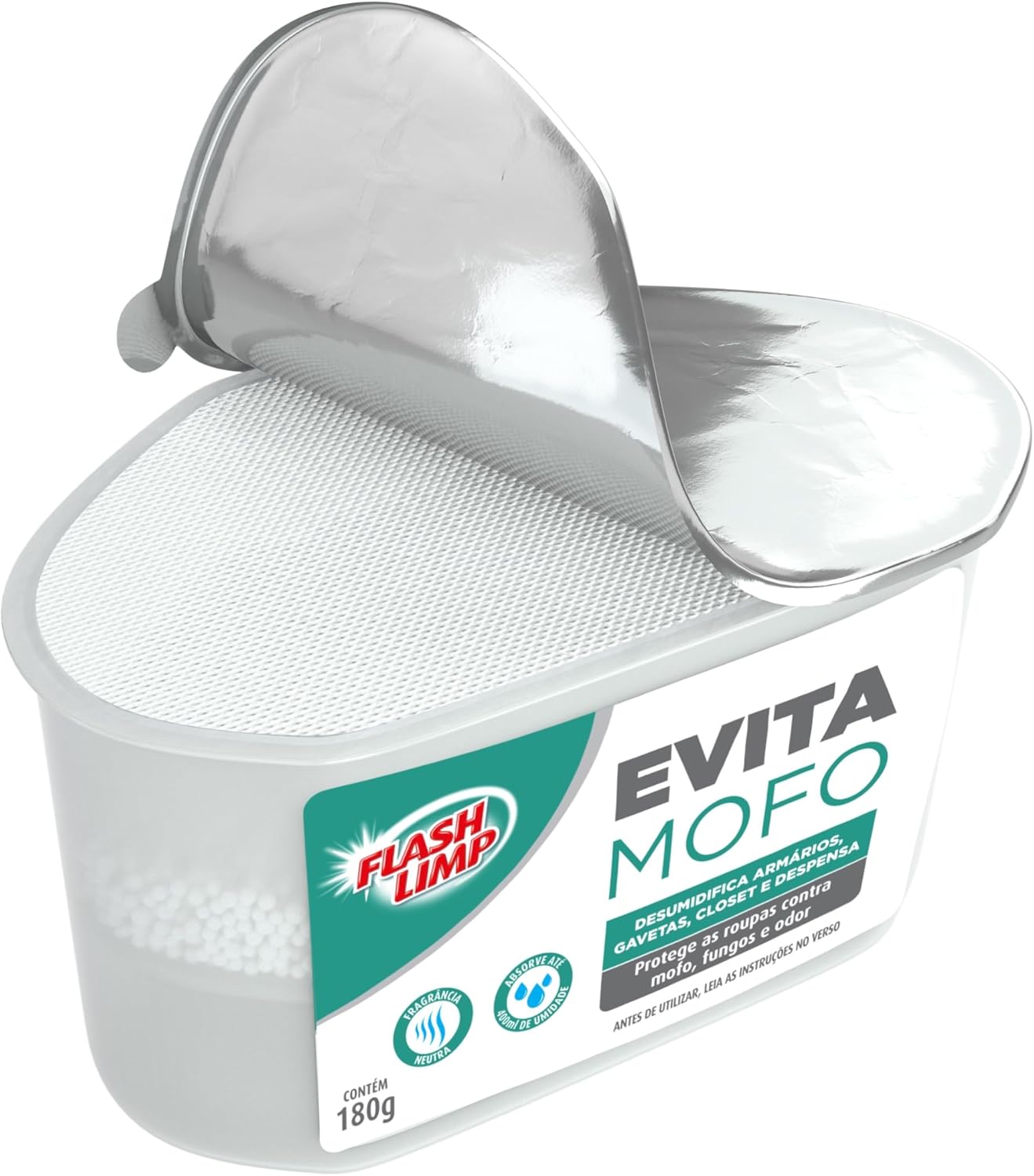 Desumidificador de Armários Flash Limp Absorve até 400ml