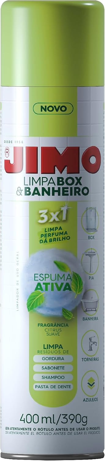 Limpador Jimo com Espuma Ativa Limpa, Perfuma e Dá Brilho