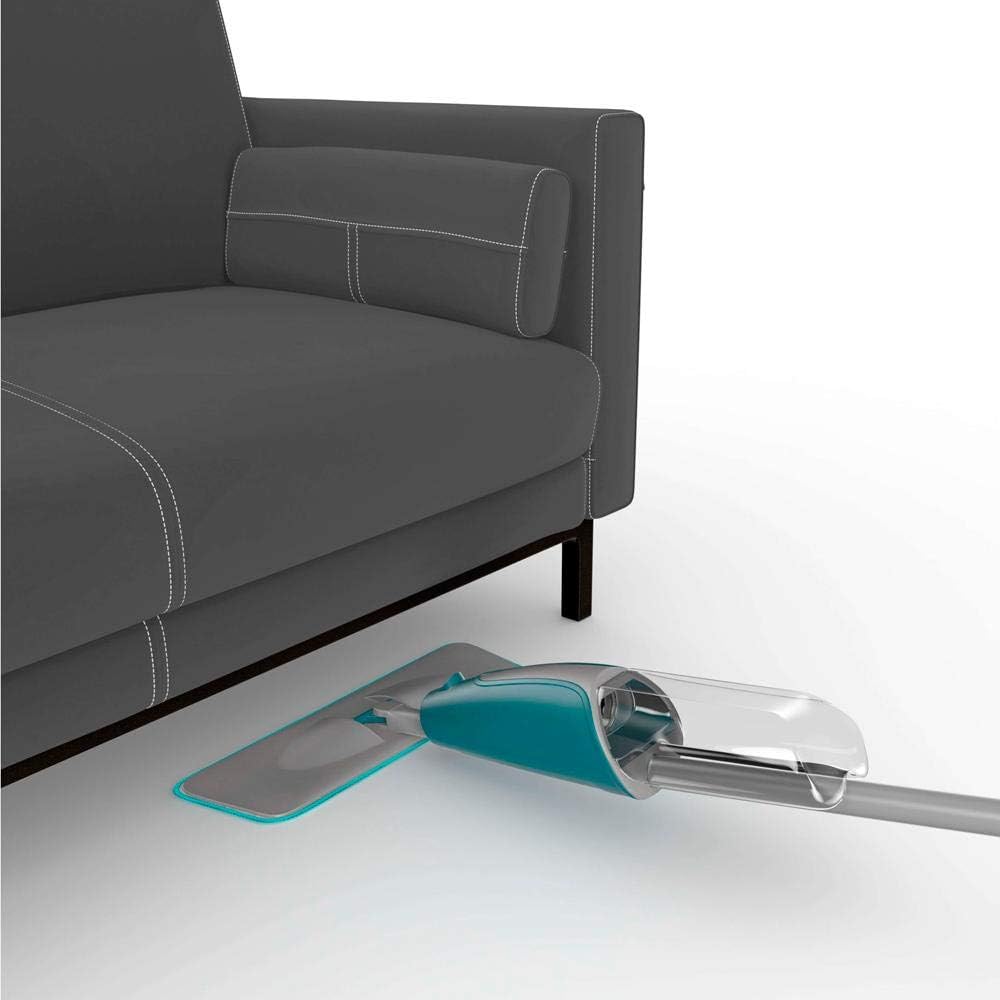 Mop Spray com Dispenser 400ml e Refil de Microfibra Lavável