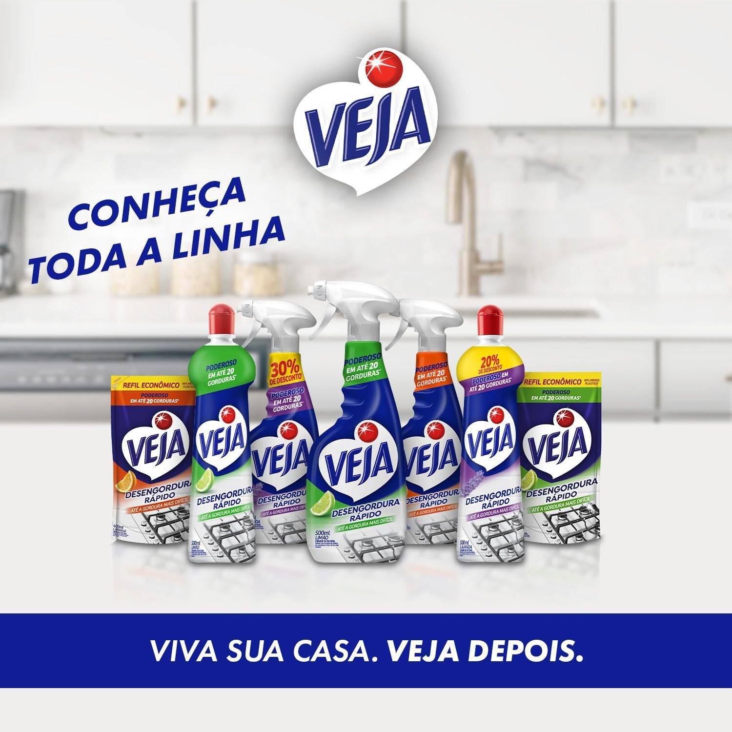 Veja Desengordura Rápido Limpador Spray Limão 500ml