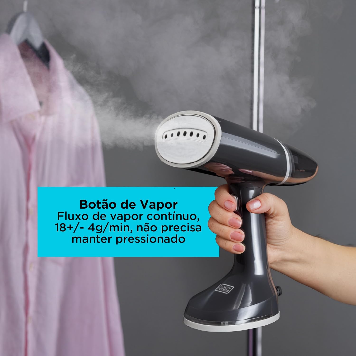 Passadeira a Vapor 3 em 1 1100W com Base de Inox