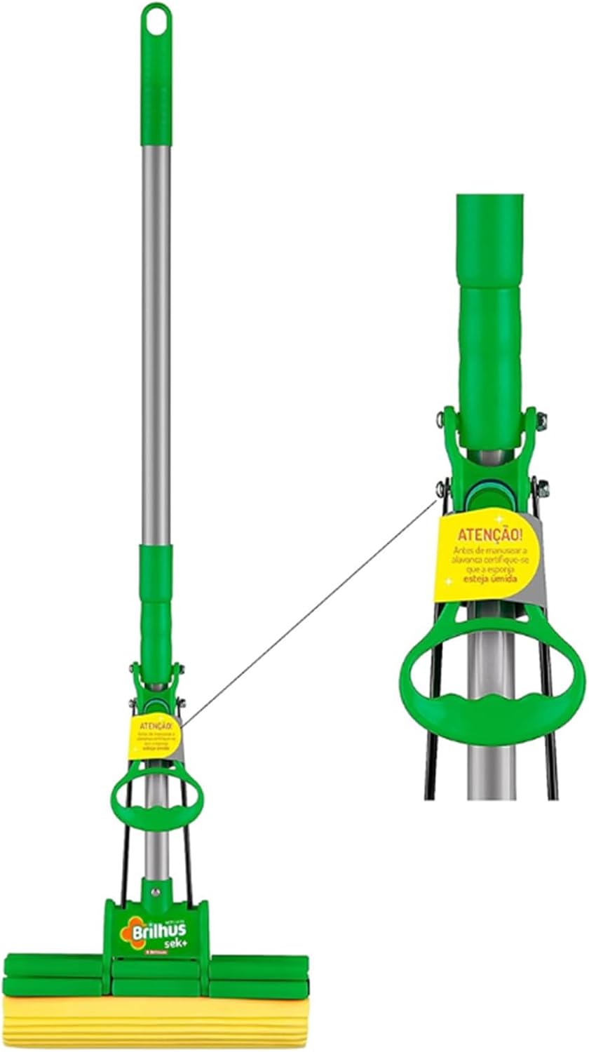 Rodo Mop Espremedor com Esponja e Alavanca