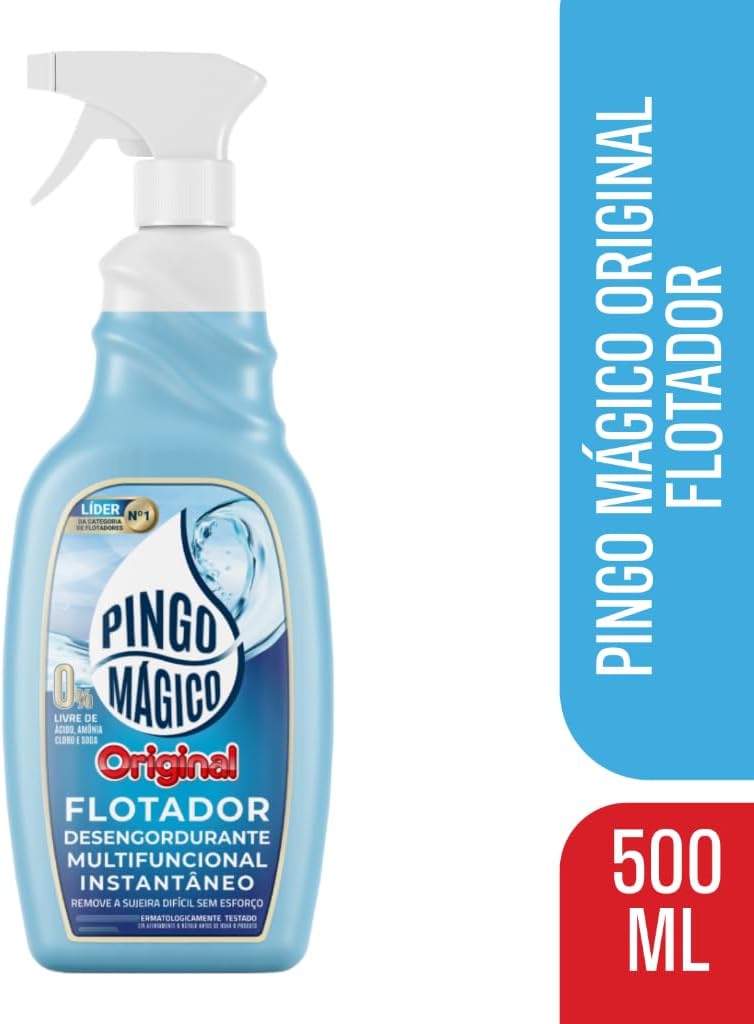 Pingo Mágico Limpa Box E Vidros Flotador Multiuso 500ml