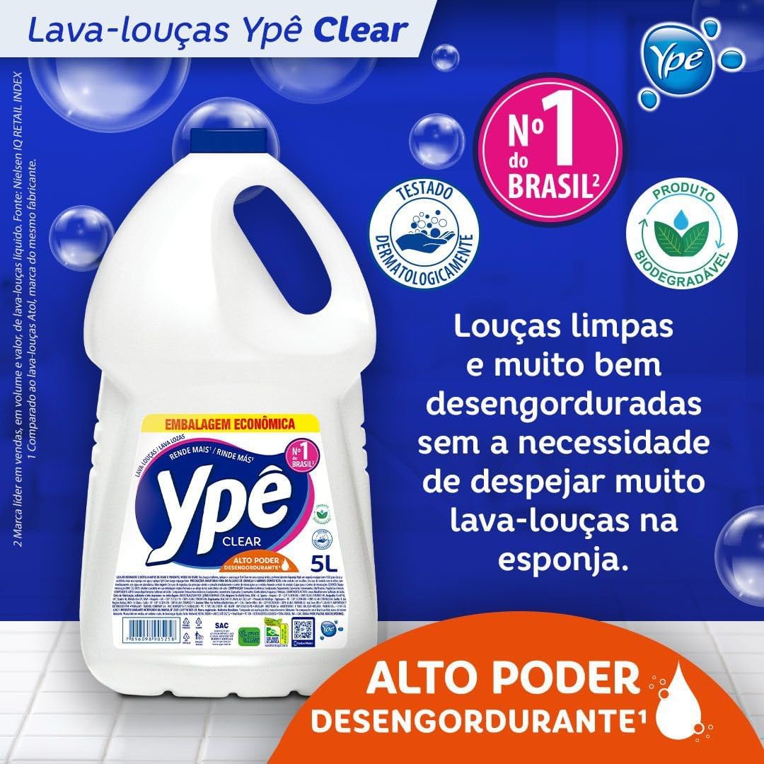 Detergente Ypê Lava-Louças Embalagem Econômica