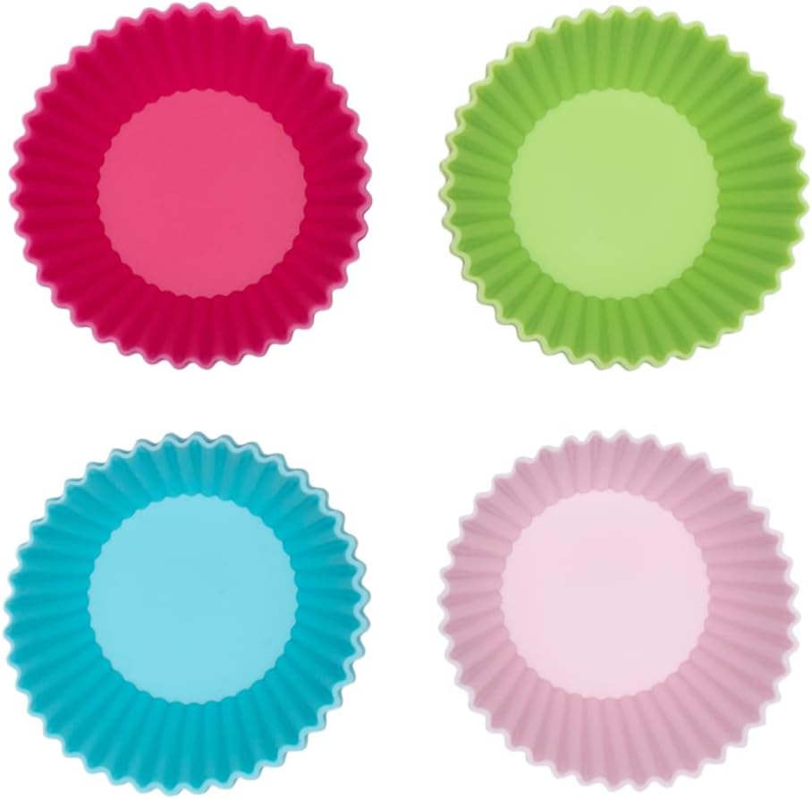 Kit 12 Forminhas de Cupcake em Silicone Antiaderente