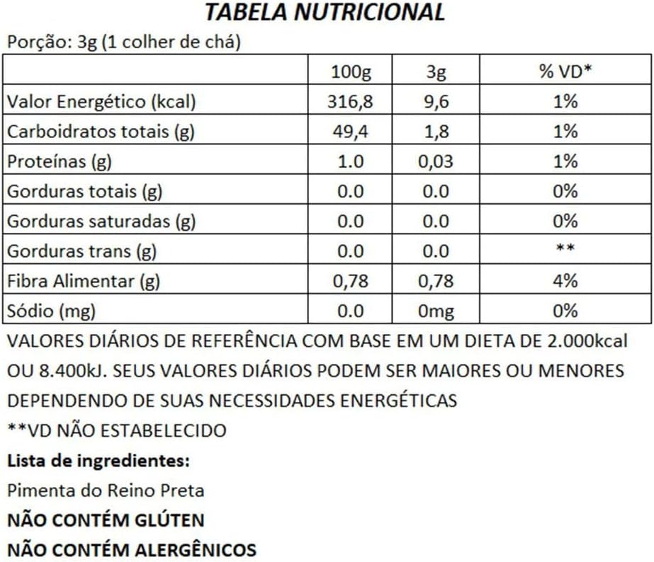 BR Spices Tempero Pimenta do Reino com Moedor 50G
