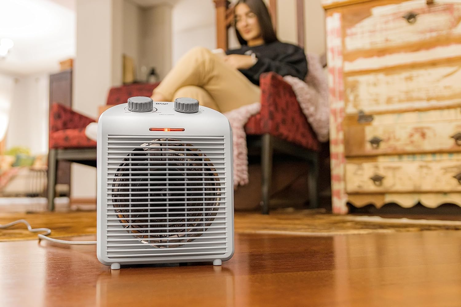 Aquecedor Portátil 3 em 1 com Ventilação e Desumidificação