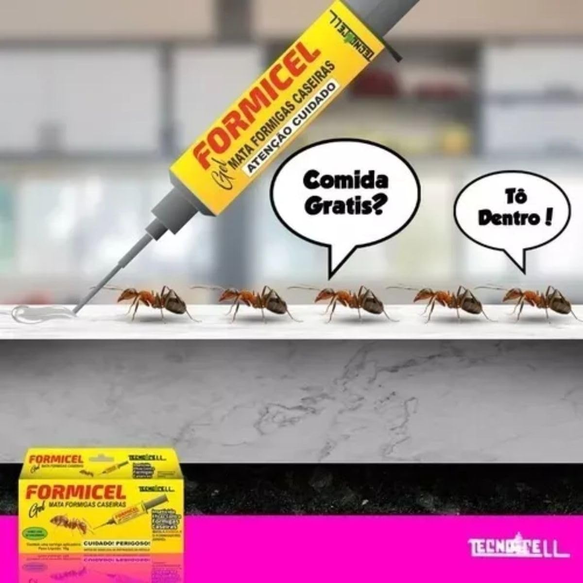 Mata Formiga Formicel em Gel Seringa de 10 gr
