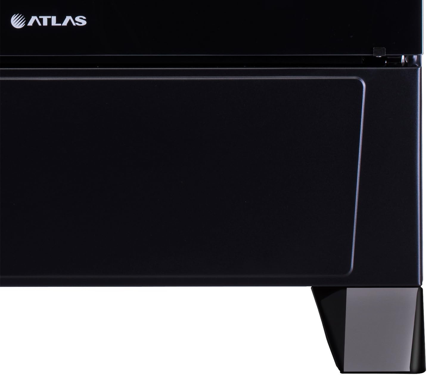 Fogão 5 bocas Atlas Mônaco Plus Preto com Acendimento Automático e Mesa Inox