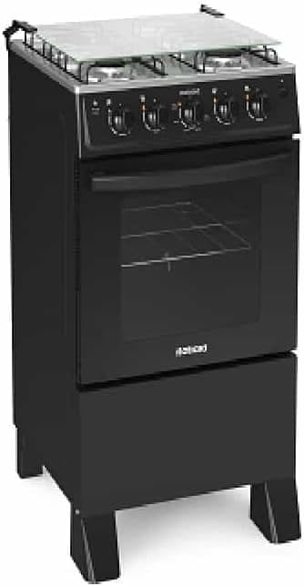 Fogão de Piso Itatiaia 4 Bocas Star New Preto – Bivolt