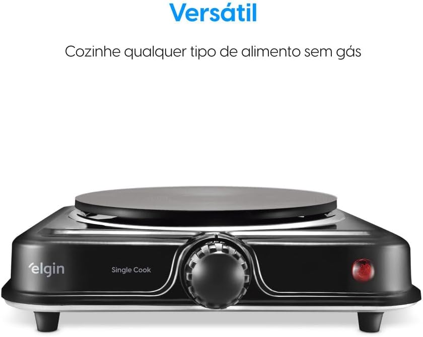 Fogão Elétrico Portátil Cooktop Elgin Single Cook 1 Boca - 220V
