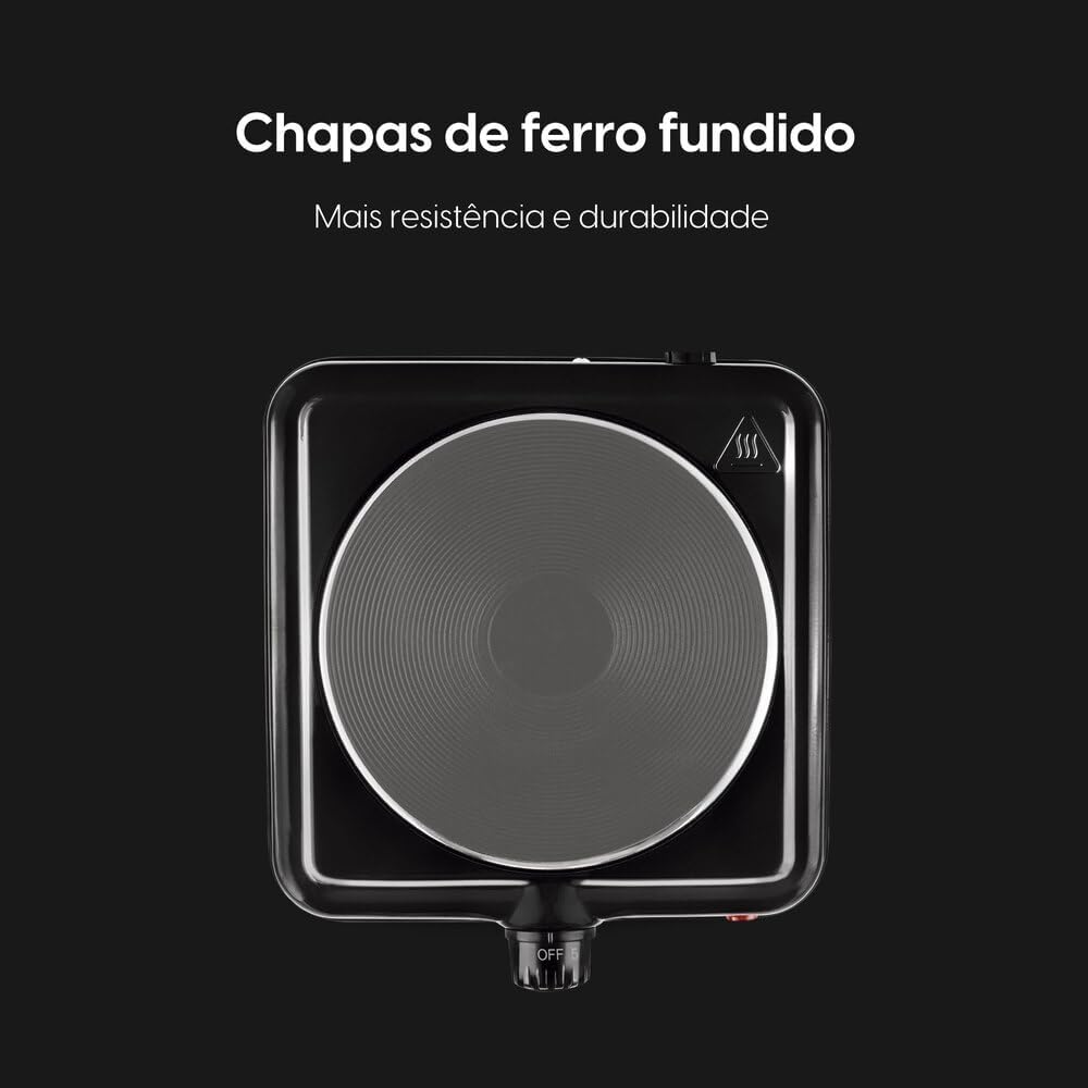 Fogão Elétrico Portátil Cooktop Elgin Single Cook 1 Boca - 220V