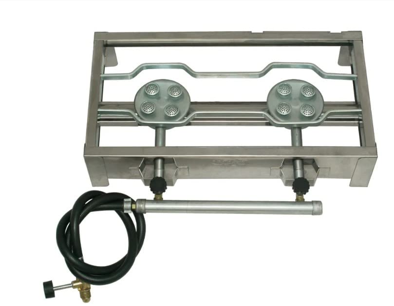 Fogão Industrial Alta Pressão Em Inox 2 Bocas - Fogareiro