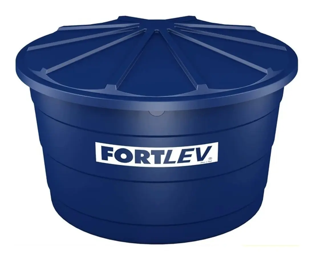 Caixa d'água 3000L Fortlev Polietileno Vertical Azul