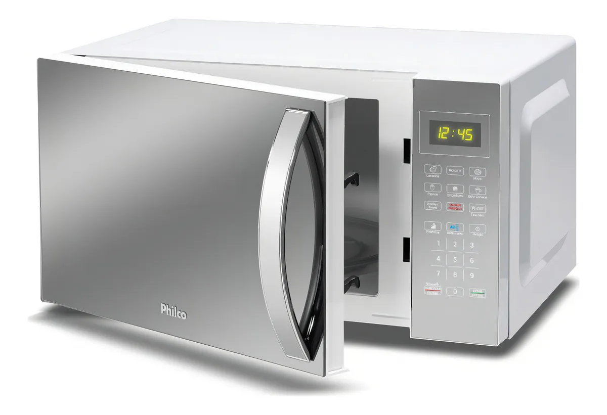 Micro-ondas 33L Philco Espelhado/Branco 1400W 220V PMO38E