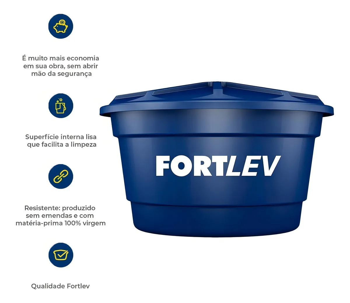 Caixa D água Fortlev Vertical Polietileno 500 Litros