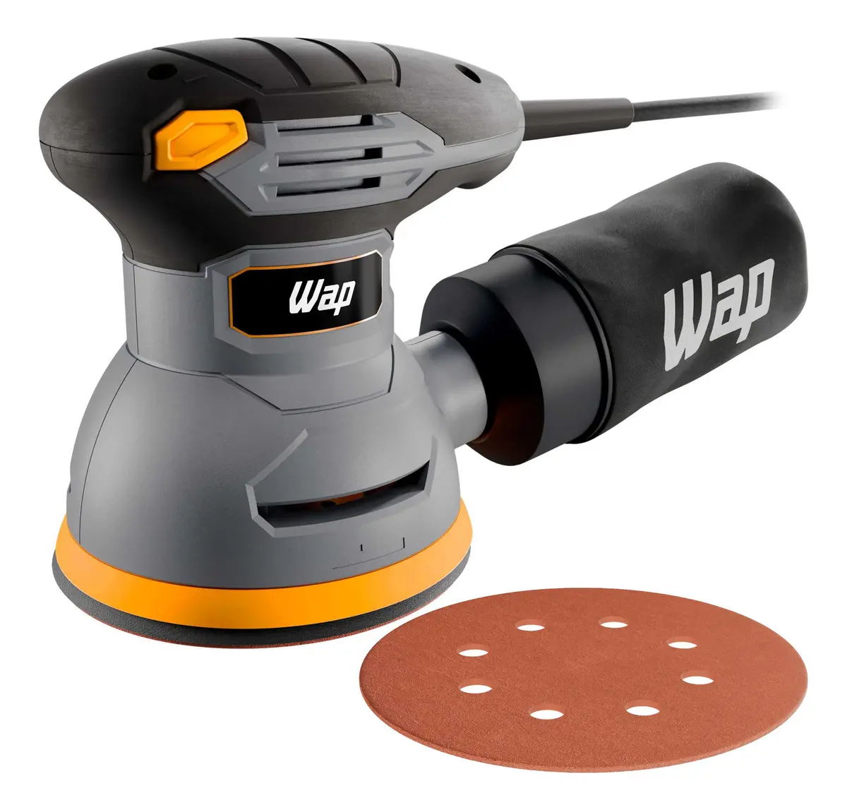 Lixadeira Elétrica Roto Orbital WAP WF LR01 12.000 RPM Encaixe de Lixa em Velcro