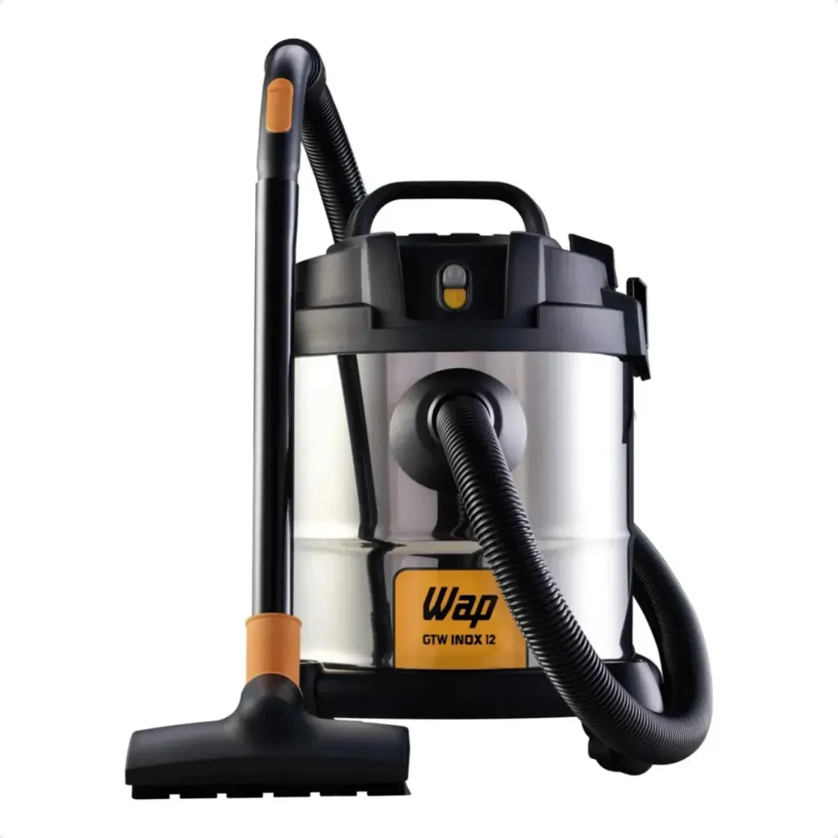 Aspirador Pó E Água Wap Gtw Inox 12 1400w 12l Bocal De Sopro Inox