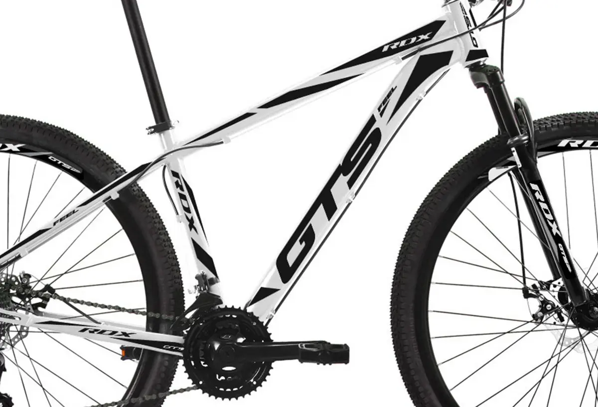 Bicicleta Aro 29 Gts Alumínio Rdx 24v Freio A Disco Cor Branco/preto Tamanho Do Quadro 21