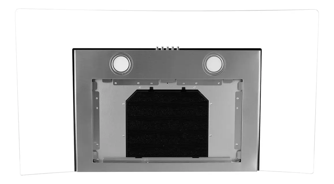 Exaustor Depurador de Cozinha Philco Glass PCO90G aço inoxidável de parede 90cm x 35.3cm x 50cm prateado - Bivolt 110V/220V