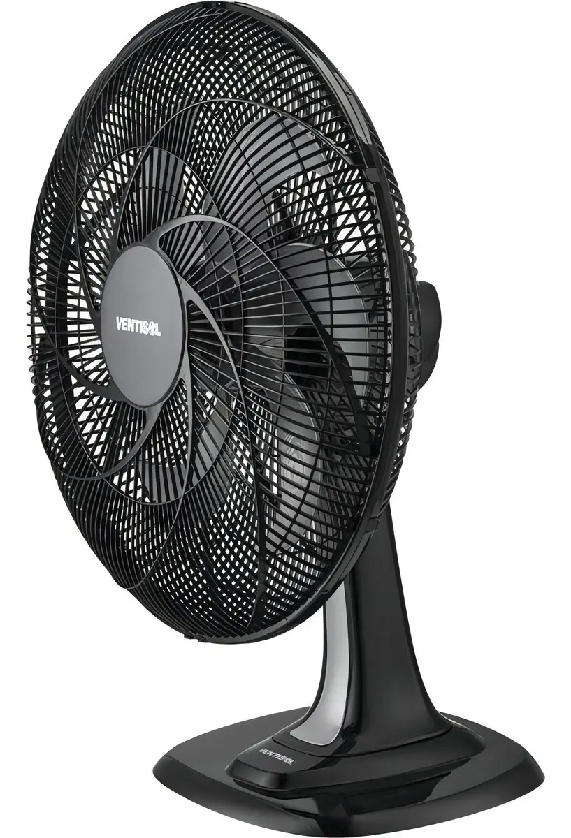 Ventilador De Mesa Ventisol Turbo 50cm Com 6 Pás Preto