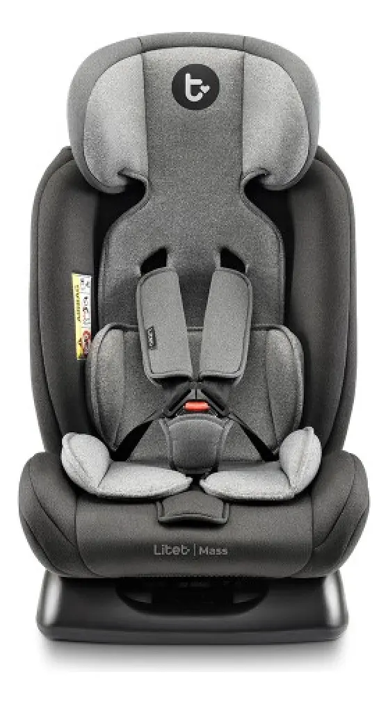 Cadeirinha infantil para carro Litet Mass 0-36kg Preta e Cinza - BB458