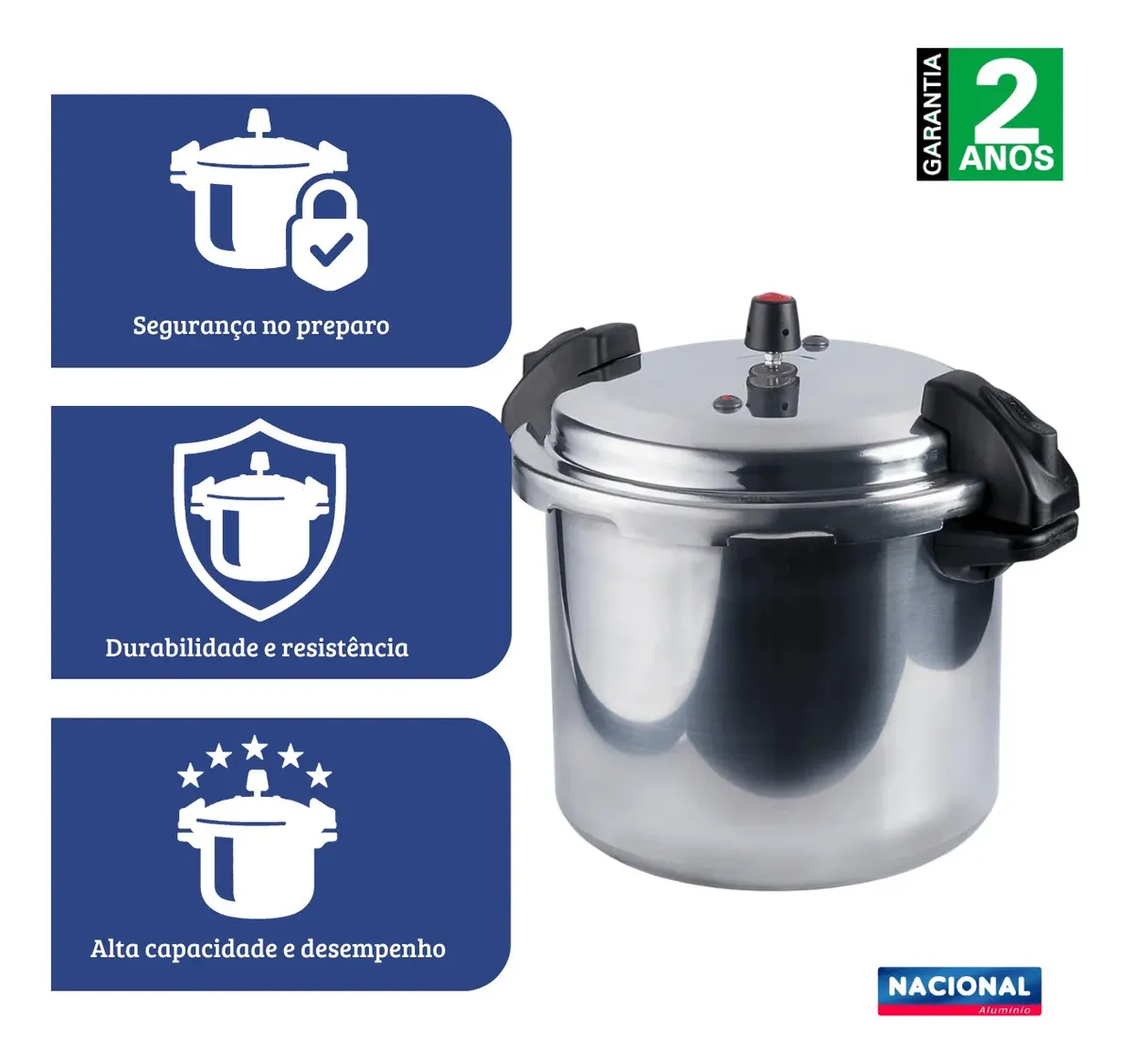 Panela De Pressão Fechamento Externo Profissional 20L Nacional